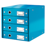 Artikelbild 1 für LEITZ Schubladenbox Click & Store blau 60490036, DIN A4 mit 4 Schubladen, 1 St., Artikelnummer 211560