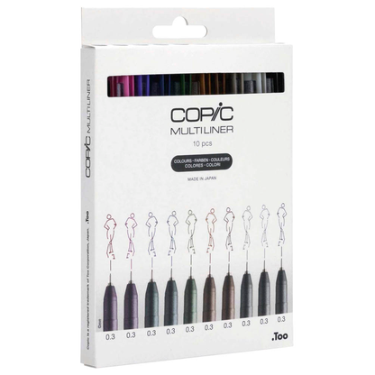 Artikelbild für COPIC® Multiliner Color Fineliner farbsortiert 0,3 mm, 10 St., Artikelnummer 360939