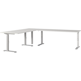 Artikelbild 1 für GERMANIA Agenda Office Schreibtisch lichtgrau L-Form, C-Fuß-Gestell silber 220,0 x 260,0 cm, Artikelnummer 661916