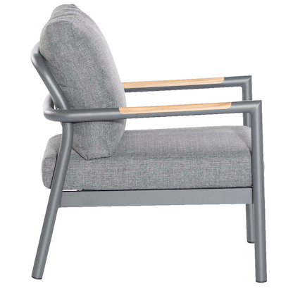 Artikelbild 5 für SonnenPartner® Loungegruppe Diamond grau, anthrazit Metall, Artikelnummer 790756