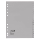 Artikelbild 1 für office discount Ordnerregister DIN A4 Vollformat A-Z grau 20-teilig, 1 Satz, Artikelnummer 839126