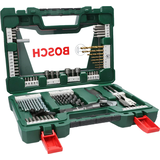 Artikelbild 1 für BOSCH Bohrer- und Bit-Set mit LED-Taschenlampe und Rollgabelschlüssel, 83-teilig, Artikelnummer 208318