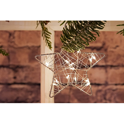 Artikelbild 17 für Idena Metallsterne LED Dekoleuchten weiß, 3 St., Artikelnummer 761922