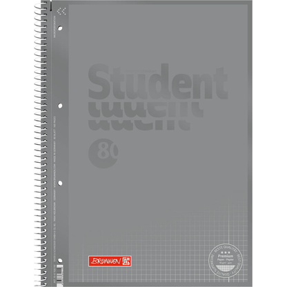 Artikelbild 2 für BRUNNEN Collegeblöcke Student Lineatur 28 kariert DIN A4 Innen- und Außenrand, 5 Blöcke, Artikelnummer 807768