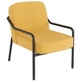 Artikelbild 1 für medso powered by PAPERFLOW Sessel MEDSO M Rund gelb schwarz Stoff 58,0 x 74,3 x 73,6 cm, 1 St., Artikelnummer 522389