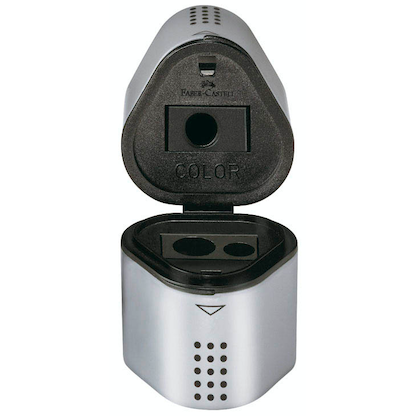 Artikelbild 3 für FABER-CASTELL Dosenspitzer dreifach GRIP 2001 silber, Artikelnummer 713230