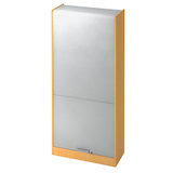 Artikelbild 1 für HAMMERBACHER SET90 Rollladenschrank buche, silber 4 Fachböden 90,0 x 40,0 x 200,4 cm, Artikelnummer 865232