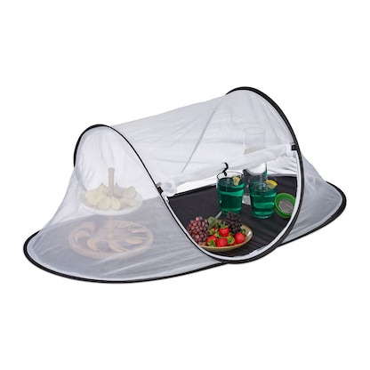 Artikelbild für relaxdays Fliegenhaube weiß, schwarz, 1 St., Artikelnummer 562324