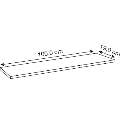 Artikelbild 2 für Kerkmann Taschenablage weiß 100,0 x 19,0 cm, 1 St., Artikelnummer 261730