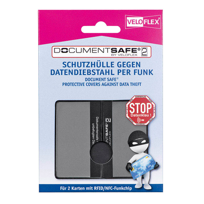 Artikelbild 3 für VELOFLEX Kreditkartenhülle Document Safe® schwarz 9,3 x 5,9 cm, 1 St., Artikelnummer 808972