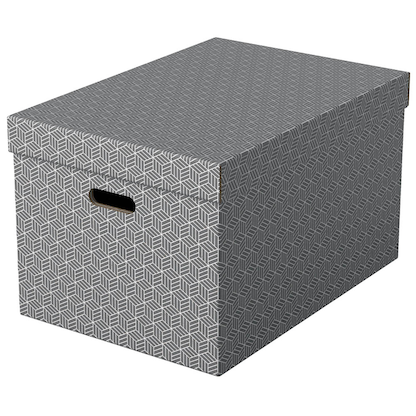 Esselte Home Aufbewahrungsboxen 50,0 l grau 35,5 x 51,0 x 30,5 cm, 3 St