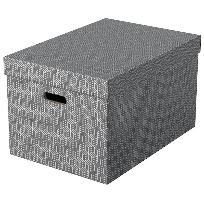 Esselte Home Aufbewahrungsboxen 50,0 l grau 35,5 x 51,0 x 30,5 cm, 3 St