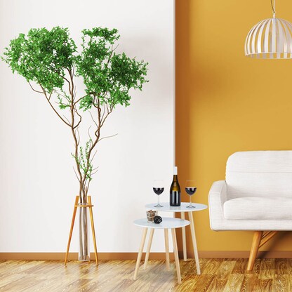 Artikelbild 3 für relaxdays Beistelltische-Set rund Holz weiß, 2 St., Artikelnummer 522381