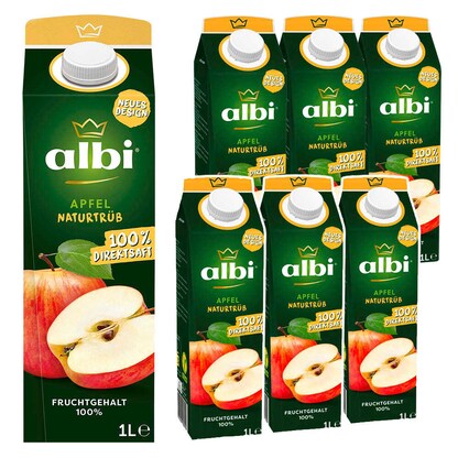 Artikelbild für albi® Direktsaft Apfel 6x 1,0 l, Artikelnummer 751638