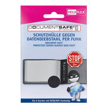Artikelbild 3 für VELOFLEX Kreditkartenhülle Document Safe® schwarz 11,5 x 7,8 cm, 1 St., Artikelnummer 809012