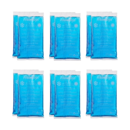 Artikelbild für relaxdays Kühlpads Rechteck 10039564_0 blau 15,0 x 8,0 cm, 12 St., Artikelnummer 140709