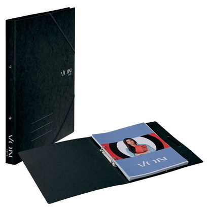 Artikelbild für VON LEITZ Ringbuch 2-Ringe schwarz 2,5 cm DIN A4, 1 St., Artikelnummer 635328