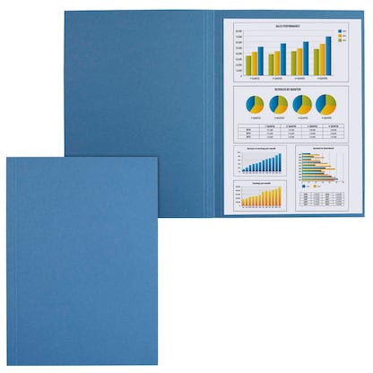 Artikelbild für FALKEN Aktendeckel DIN A4 blau, 100 St., Artikelnummer 947671