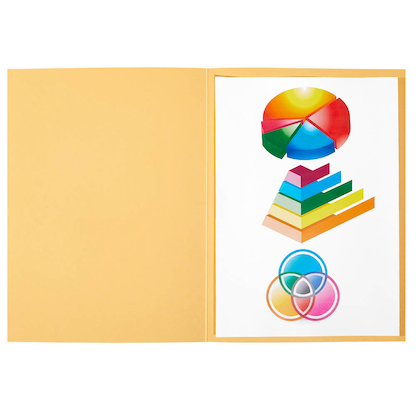 Artikelbild 3 für ELBA Aktendeckel Smart Line DIN A4 gelb, 100 St., Artikelnummer 671663