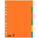 Artikelbild 1 für bene Ordnerregister DIN A4 Vollformat blanko farbig 6-teilig, 5 Satz, Artikelnummer 153515