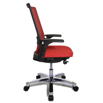 Artikelbild 7 für Topstar Bürostuhl Autosynchron®-1 Alu, AU1090 T31 Stoff rot, Gestell alu, Artikelnummer 617934