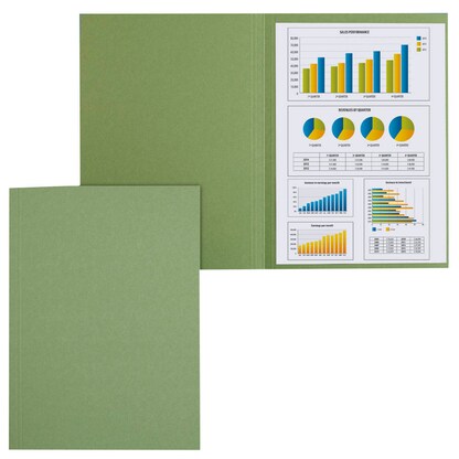 Artikelbild für FALKEN Aktendeckel DIN A4 grün, 100 St., Artikelnummer 950204