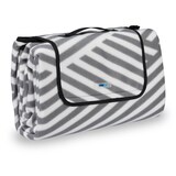 Artikelbild 1 für relaxdays Picknickdecke isoliert grau/weiß 200,0 x 200,0 cm, 1 St., Artikelnummer 449011