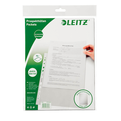 Artikelbild 7 für LEITZ Prospekthüllen 4770 DIN A4 glasklar glatt 0,08 mm, 100 St., Artikelnummer 578625