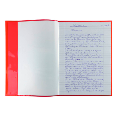 Artikelbild 3 für HERMA Heftumschlag PLUS transparent/rot DIN A4, Artikelnummer 608439