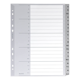 Artikelbild 1 für LEITZ Ordnerregister 1260 DIN A4 Vollformat, Überbreite A-Z grau 20-teilig, 1 Satz, Artikelnummer 184630