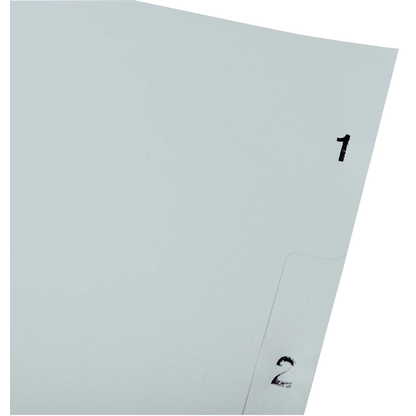 Artikelbild 4 für Exacompta Ordnerregister DIN A4 Vollformat 1-5 grau 5-teilig, 1 Satz, Artikelnummer 386344