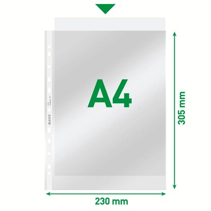 Artikelbild 2 für LEITZ Prospekthüllen 4770 DIN A4 glasklar glatt 0,08 mm, 100 St., Artikelnummer 578625