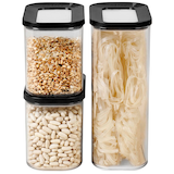 Artikelbild 1 für MEPAL Vorratsdosen-Set Modula schwarz 1,0/1,5/2,0 l, 1 Set, Artikelnummer 434729