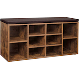 Artikelbild 1 für VASAGLE Schuhbank LHS010X01 braun Holz 104,0 cm, Artikelnummer 438889