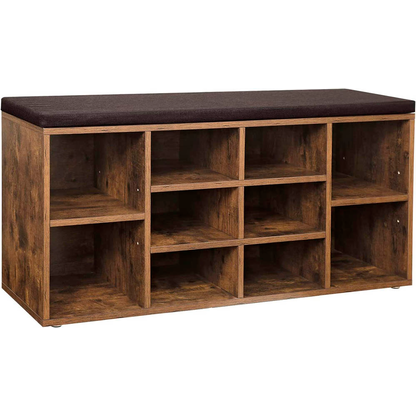 Artikelbild für VASAGLE Schuhbank LHS010X01 braun Holz 104,0 cm, Artikelnummer 438889