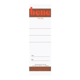 Artikelbild 1 für bene Einsteck-Rückenschilder weiß für 8,0 cm Rückenbreite, 10 St., Artikelnummer 987313