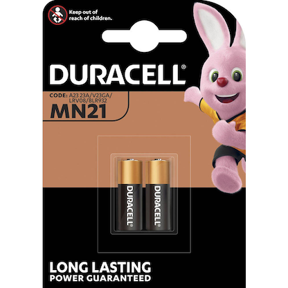 Artikelbild für DURACELL Batterien MN21 Alkali-Mangan Fotobatterie 12,0 V, 2 St., Artikelnummer 374001