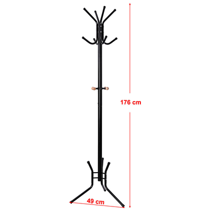 Artikelbild 2 für SONGMICS Kleiderständer RCR17B schwarz Metall 8 Haken 49,0 x 176,0 cm, Artikelnummer 439826