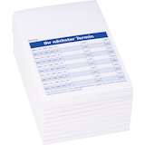 Artikelbild 1 für KÖNIG & EBHARDT Terminblöcke weiß DIN A7, 50 Blatt, 10 Blöcke, Artikelnummer 683338