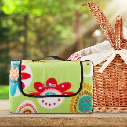 Artikelbild 5 für relaxdays Picknickdecke isoliert mehrfarbig 200,0 x 200,0 cm, 1 St., Artikelnummer 448781