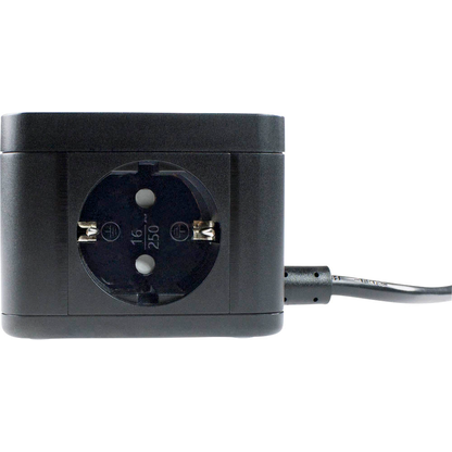 Artikelbild 5 für as-Schwabe QI-Wireless Ladestation 2-fach Steckdosenturm 1,5 m schwarz mit USB-Buchse, Artikelnummer 973014
