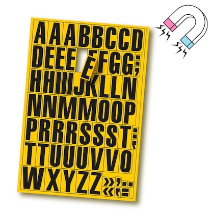 Artikelbild 6 für EICHNER Buchstaben A-Z Magnete gelb 22,5 x 32,5 cm, 2 Bogen, Artikelnummer 702387