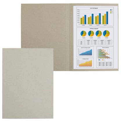 Artikelbild für FALKEN Aktendeckel DIN A4 grau, 100 St., Artikelnummer 950319