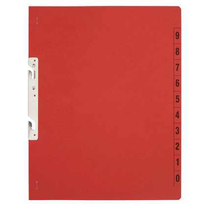 Artikelbild 2 für Einhakhefter Karton rot DIN A4, halber Deckel, 20 St., Artikelnummer 234740