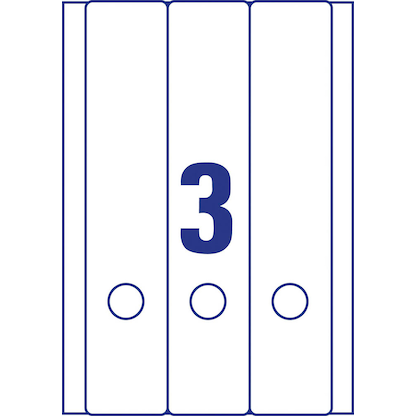 Artikelbild 4 für AVERY Zweckform Ordneretiketten L4759-25 weiß, 30 Blatt, Artikelnummer 345645