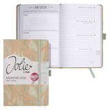 Artikelbild 1 für SIGEL Buchkalender Jolie 2026 Sparkle Leaves, 1 St., Artikelnummer 568216
