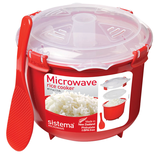 Artikelbild 1 für sistema® Mikrowellen-Reiskocher Reiskocher rot 2,6 l, 1 St., Artikelnummer 593232