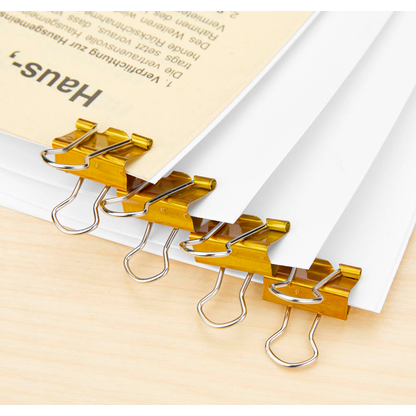 Artikelbild 4 für MAUL Foldbackklammern gold 1,9 cm, 12 St., Artikelnummer 242776