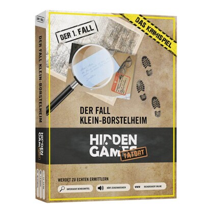 Artikelbild für HIDDEN GAMES Tatort Krimispiel Fall 1 Der Fall Klein-Borstelheim Escape-Room Spiel, 1 St., Artikelnummer 794414