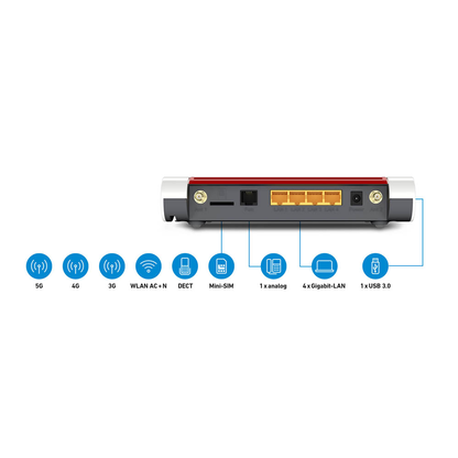 Artikelbild 4 für FRITZ! FRITZ!Box 6850 5G WLAN-Router, 1 St., Artikelnummer 801193